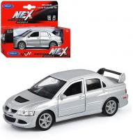 Welly Машинка Mitsubishi Lancer EVO VIII 42338W-S серебристый